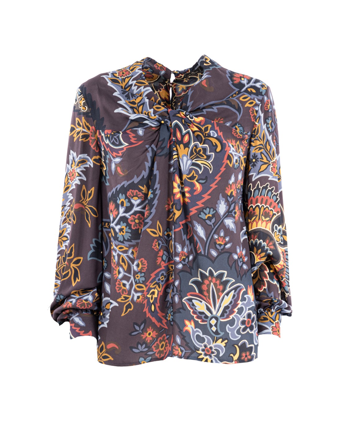 shop ETRO  Top: Etro blusa con stamp floreale.
Vestibilità regolare.
Maniche lunghe.
Dettaglio a nodo al colletto.
Composizione: 100% viscosa.
Made in Italy.. WRJA0053 99SA464-X0810 number 4645561